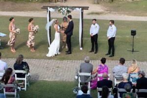 Wedding Ceremony Grass Area Setting